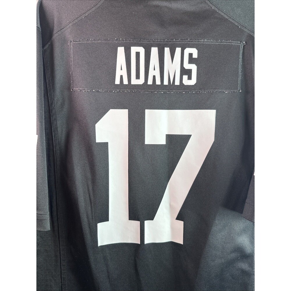 Las Vegas Raiders Jersey Large Black NFL Football Davante Adams 17 On Field Nike - Picture 8 of 11
